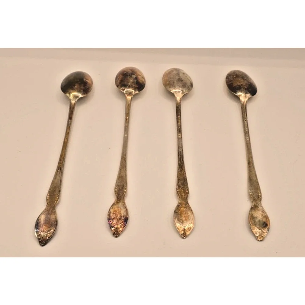 Vintage WM Rogers Silver-Plated Teaspoons - Set of 4
